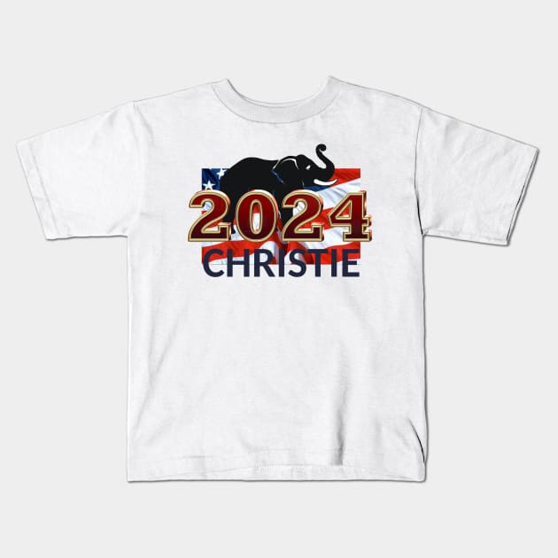 Chris Christie 2024 Kids T-Shirt by teepossible